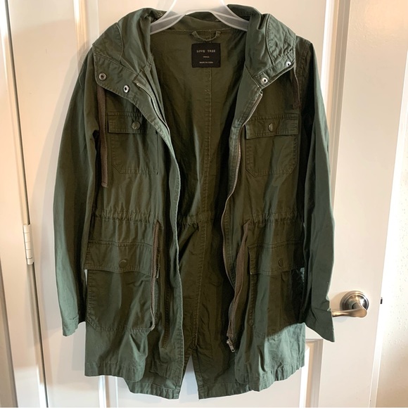 Love Tree Jackets & Blazers - Long Cargo Jacket